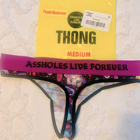 ALF Purple mesh mushroom thong - Picture 2 of 2